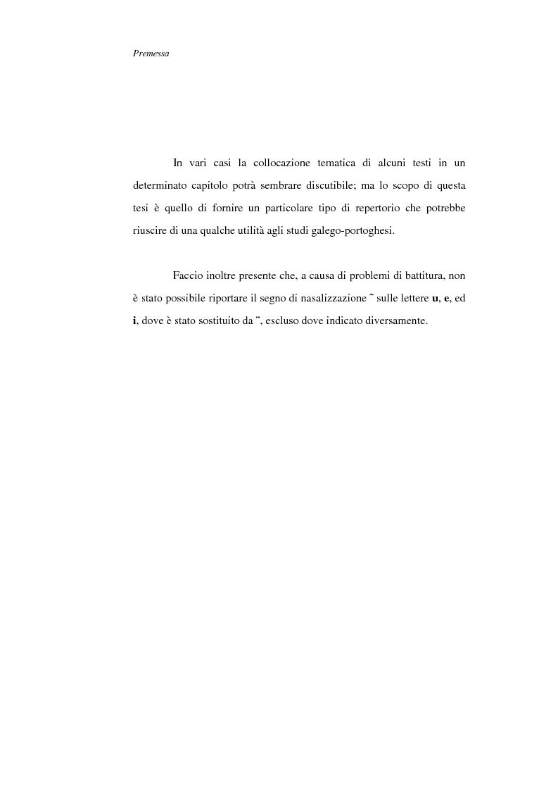 Anteprima della tesi: La figura della donna nelle Cantigas de escarnho e de maldizer: repertorio tematico, Pagina 2