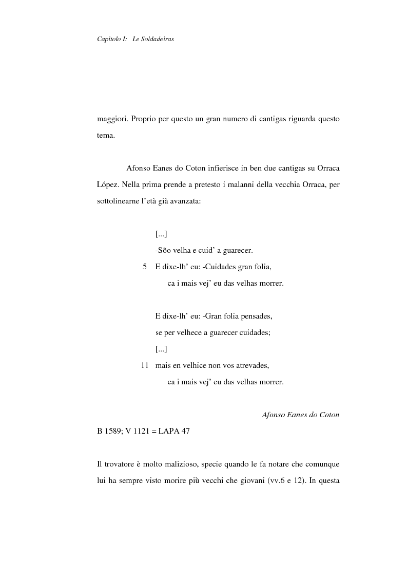 Anteprima della tesi: La figura della donna nelle Cantigas de escarnho e de maldizer: repertorio tematico, Pagina 9