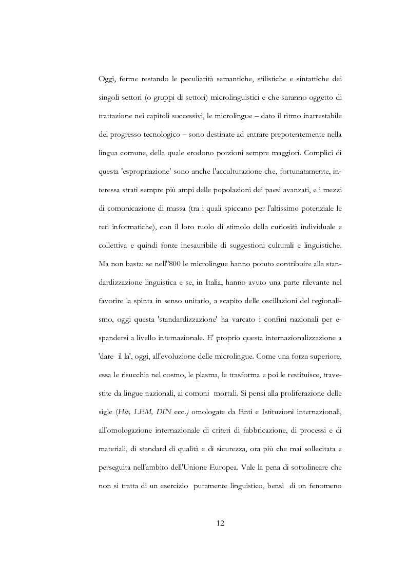 Anteprima della tesi: La funzione delle microlingue alle soglie del terzo millennio, Pagina 12