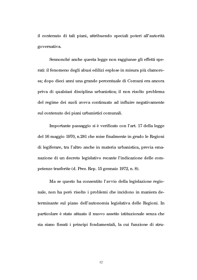 Anteprima della tesi: La legislazione regionale e l'autonomia comunale in edilizia: la denuncia inizio attività (d.i.a.) ed il recupero dei sottotetti, Pagina 11