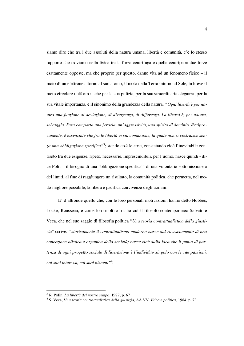 Anteprima della tesi: La libertà politica: Raymond Polin, Pagina 4