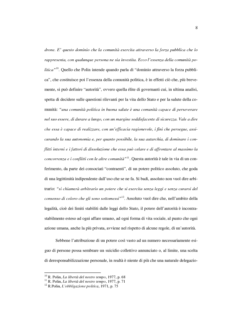Anteprima della tesi: La libertà politica: Raymond Polin, Pagina 8