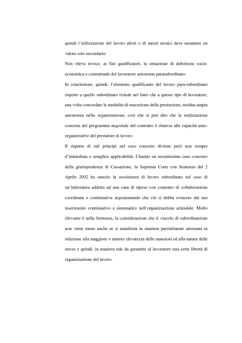 Anteprima della tesi: La contrattazione collettiva dei rapporti di collaborazione coordinata e continuativa, Pagina 11