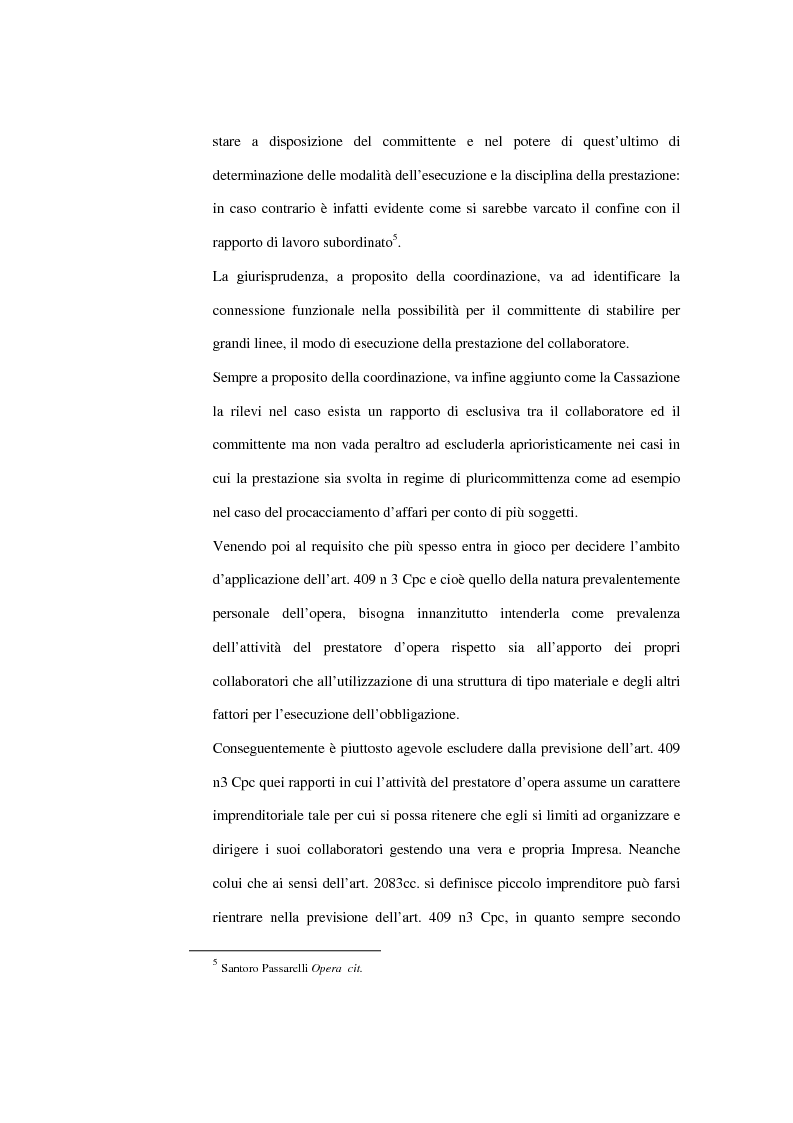 Anteprima della tesi: La contrattazione collettiva dei rapporti di collaborazione coordinata e continuativa, Pagina 4