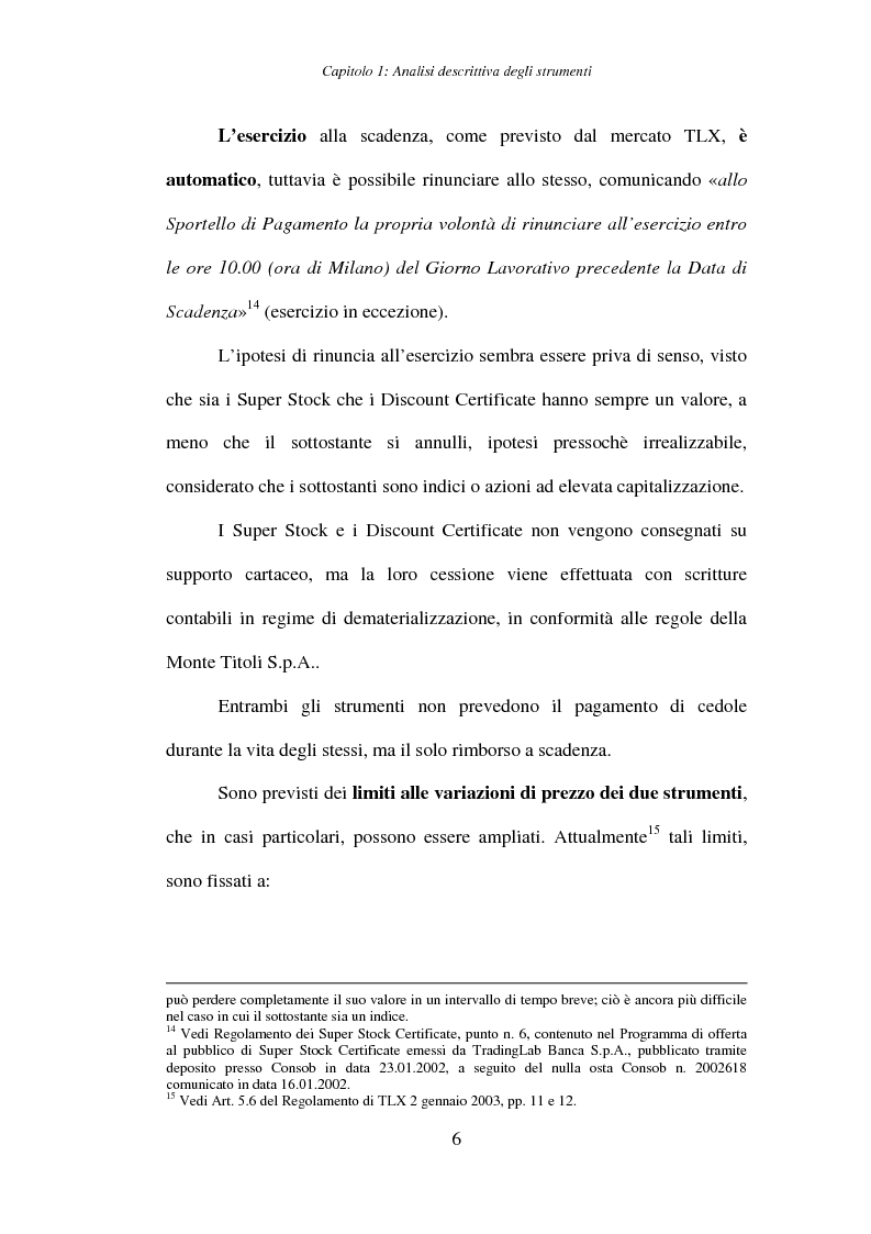 Anteprima della tesi: Super Stock e Discount Certificate, Pagina 13