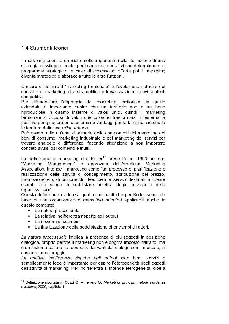Anteprima della tesi: Marketing territoriale per lo sviluppo locale: il caso ''Corallo e Nuraghi'', Pagina 13