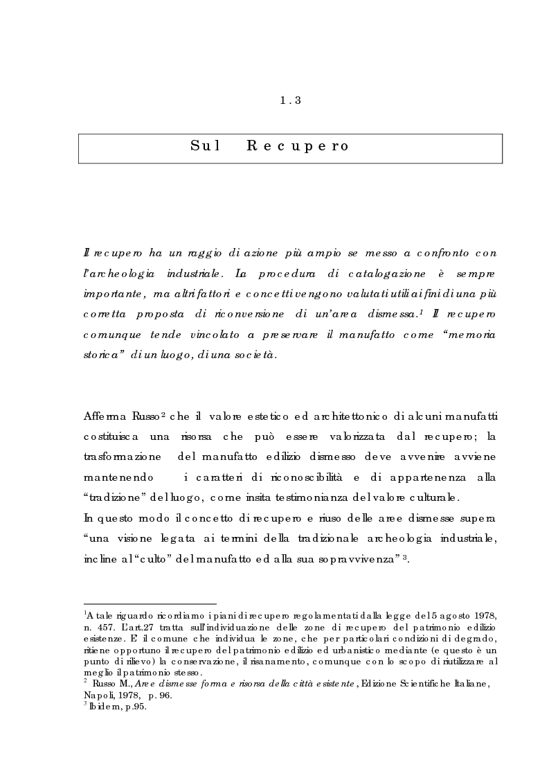 Anteprima della tesi: Recupero urbano ex cementificio Sacci-Corsalone di Arezzo, Pagina 11