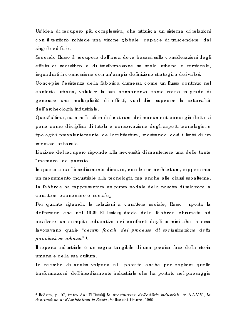 Anteprima della tesi: Recupero urbano ex cementificio Sacci-Corsalone di Arezzo, Pagina 12
