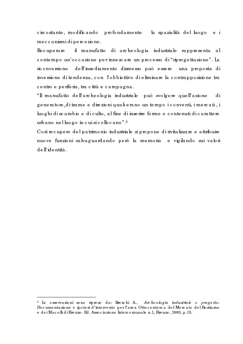 Anteprima della tesi: Recupero urbano ex cementificio Sacci-Corsalone di Arezzo, Pagina 13