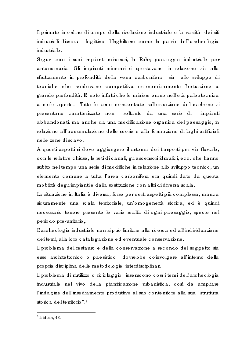 Anteprima della tesi: Recupero urbano ex cementificio Sacci-Corsalone di Arezzo, Pagina 7