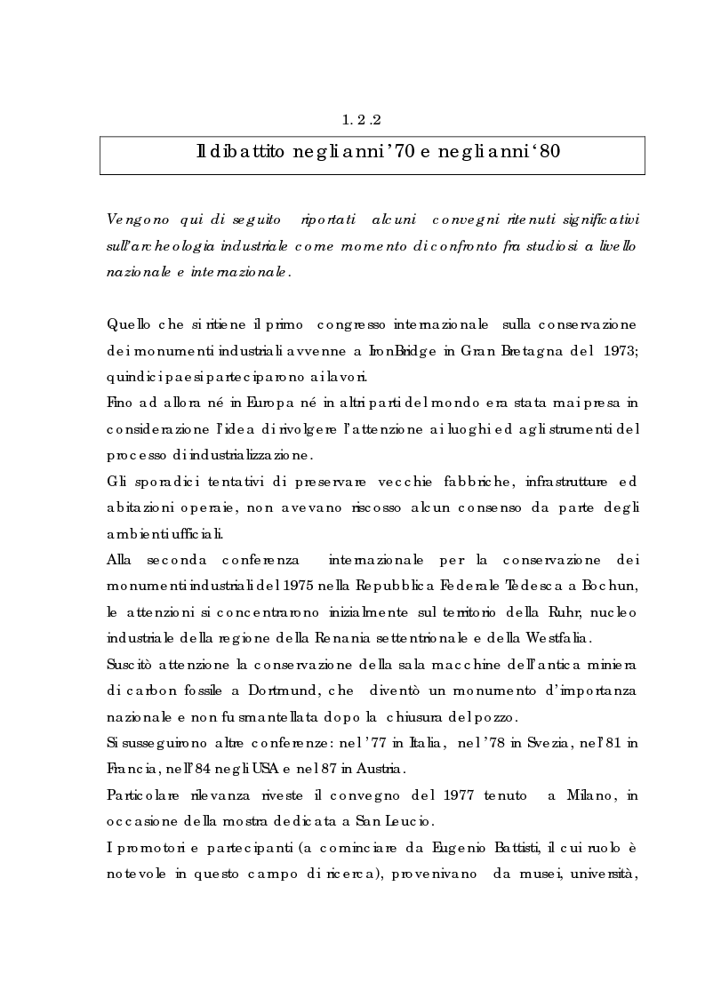 Anteprima della tesi: Recupero urbano ex cementificio Sacci-Corsalone di Arezzo, Pagina 8