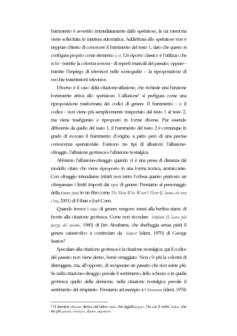 Anteprima della tesi: La citazione nel cinema di Quentin Tarantino, Pagina 2