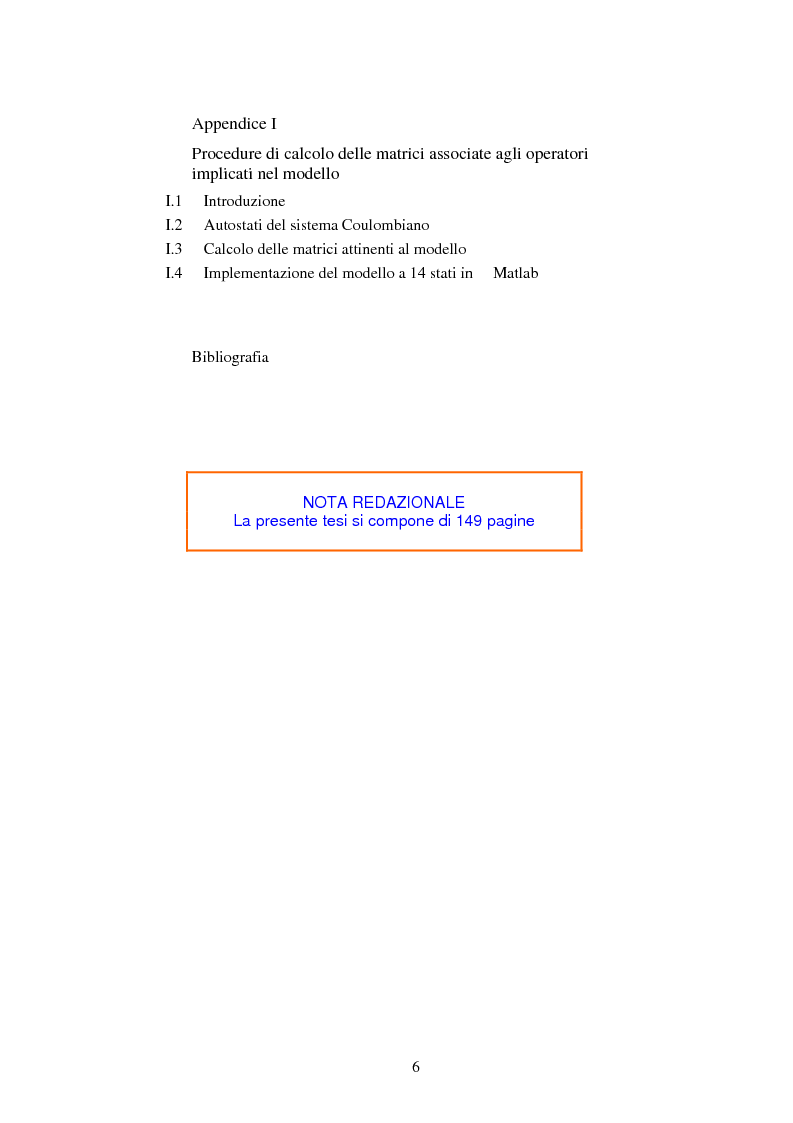 Indice della tesi: Modelli a risonanza parametrica dell'interazione bioelettromagnetica, Pagina 3