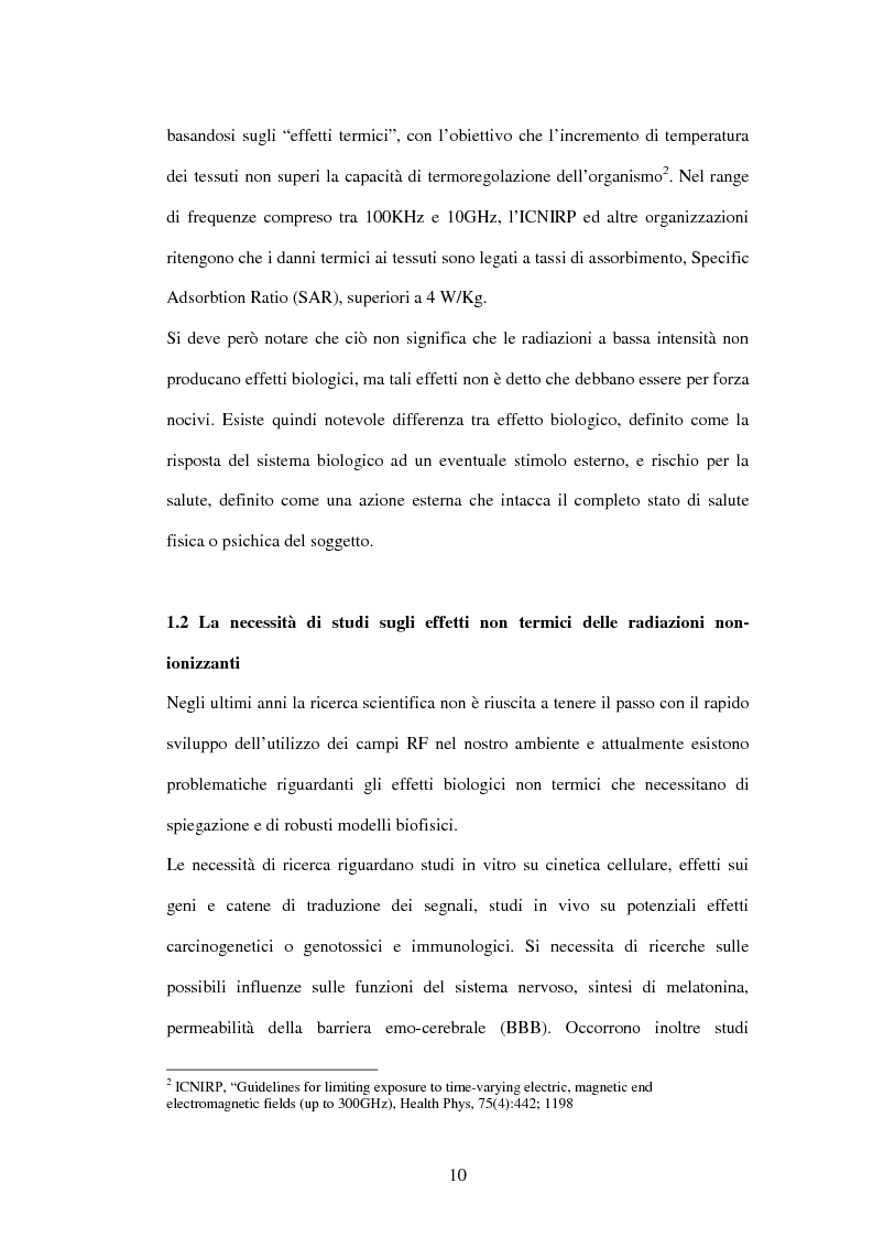 Anteprima della tesi: Modelli a risonanza parametrica dell'interazione bioelettromagnetica, Pagina 4