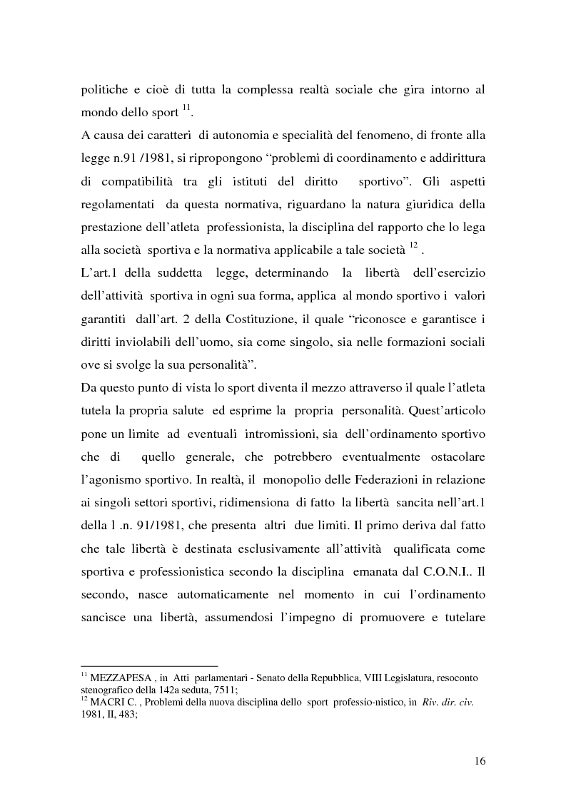 Anteprima della tesi: Il lavoro sportivo, Pagina 12