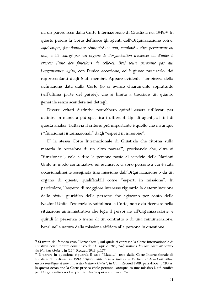 Anteprima della tesi: Operazioni delle Nazioni Unite per il mantenimento della pace e obblighi di diritto internazionale umanitario, Pagina 11