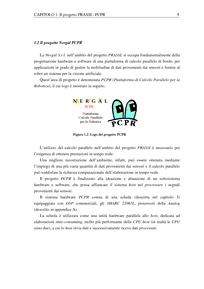 Anteprima della tesi: Implementazione di una libreria Mpi-like per una scheda proprietaria multi-Dsp, Pagina 9