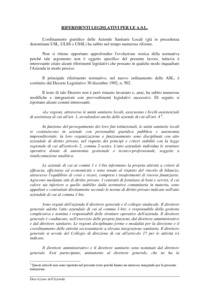 Anteprima della tesi: Mobilità sanitaria - Documentazione ed estensione del sistema informativo, Pagina 6