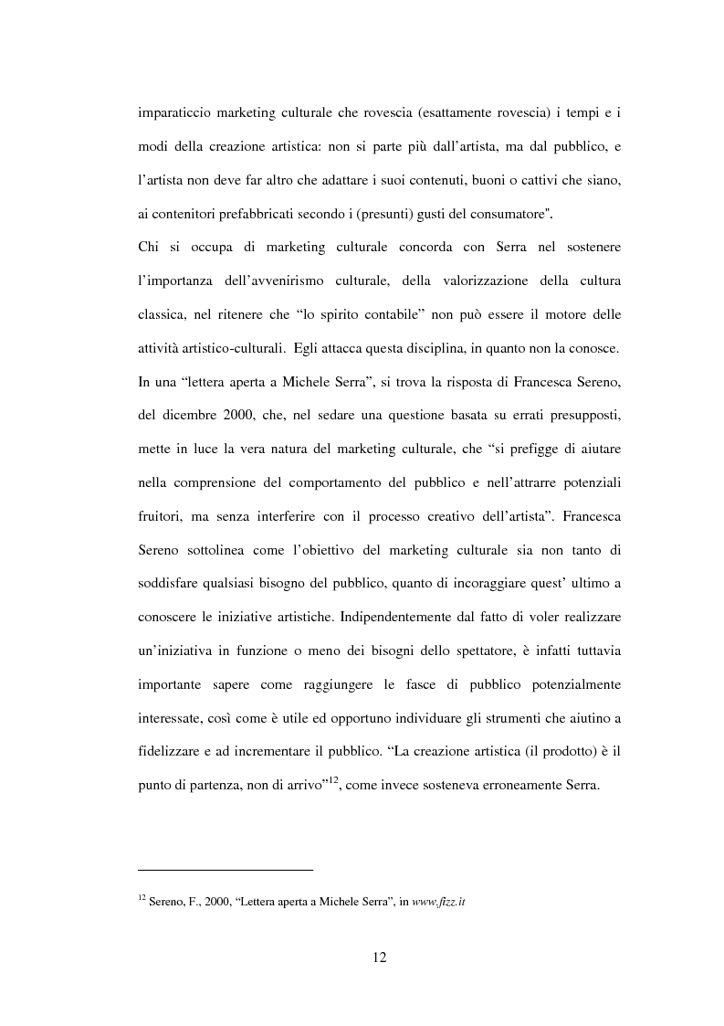 Anteprima della tesi: Marketing delle arti e della cultura: principi, strumenti, applicazioni, Pagina 12