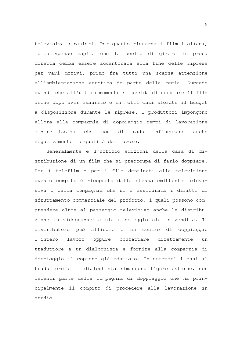 Anteprima della tesi: Il problema della traduzione nel doppiaggio cinematografico in Italia, Pagina 11