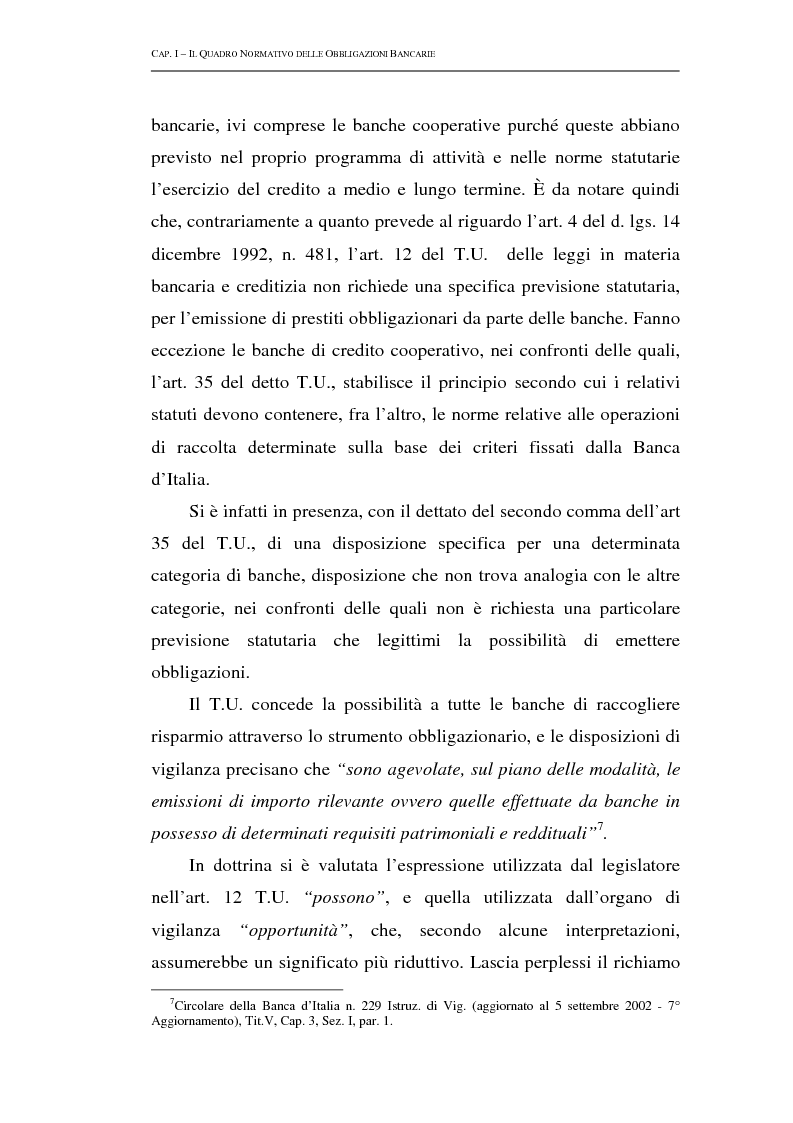 Anteprima della tesi: Le obbligazioni bancarie: profili normativi e implicazioni gestionali, Pagina 13