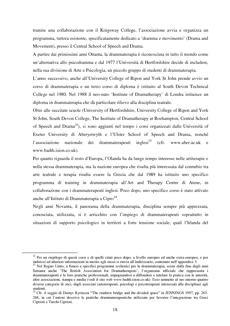 Anteprima della tesi: Esperienze di teatro e terapia in Italia dal 1990 al 2002, Pagina 18