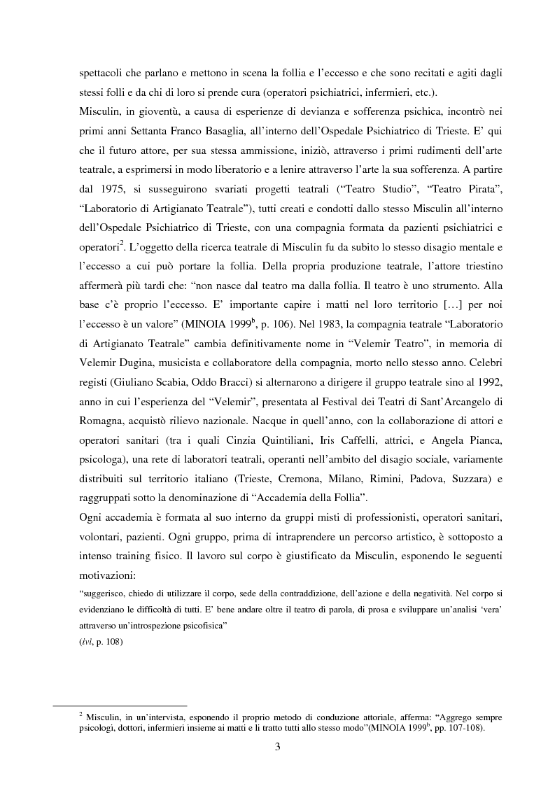 Anteprima della tesi: Esperienze di teatro e terapia in Italia dal 1990 al 2002, Pagina 3