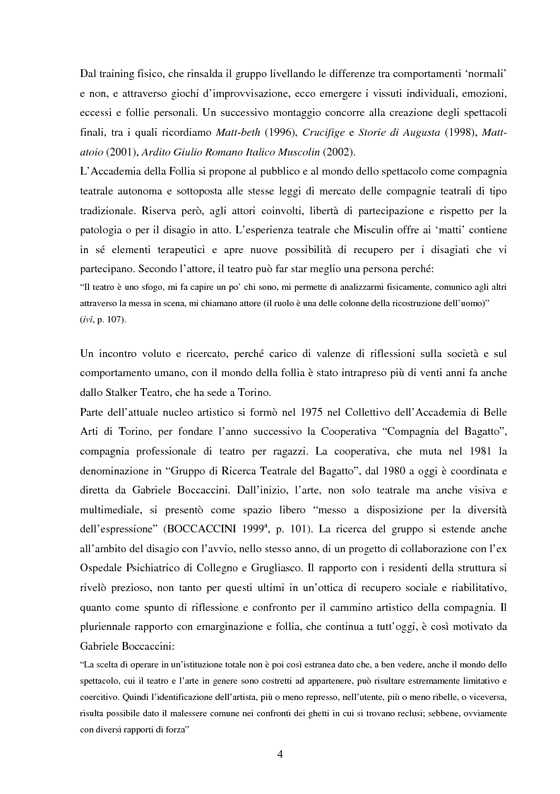 Anteprima della tesi: Esperienze di teatro e terapia in Italia dal 1990 al 2002, Pagina 4