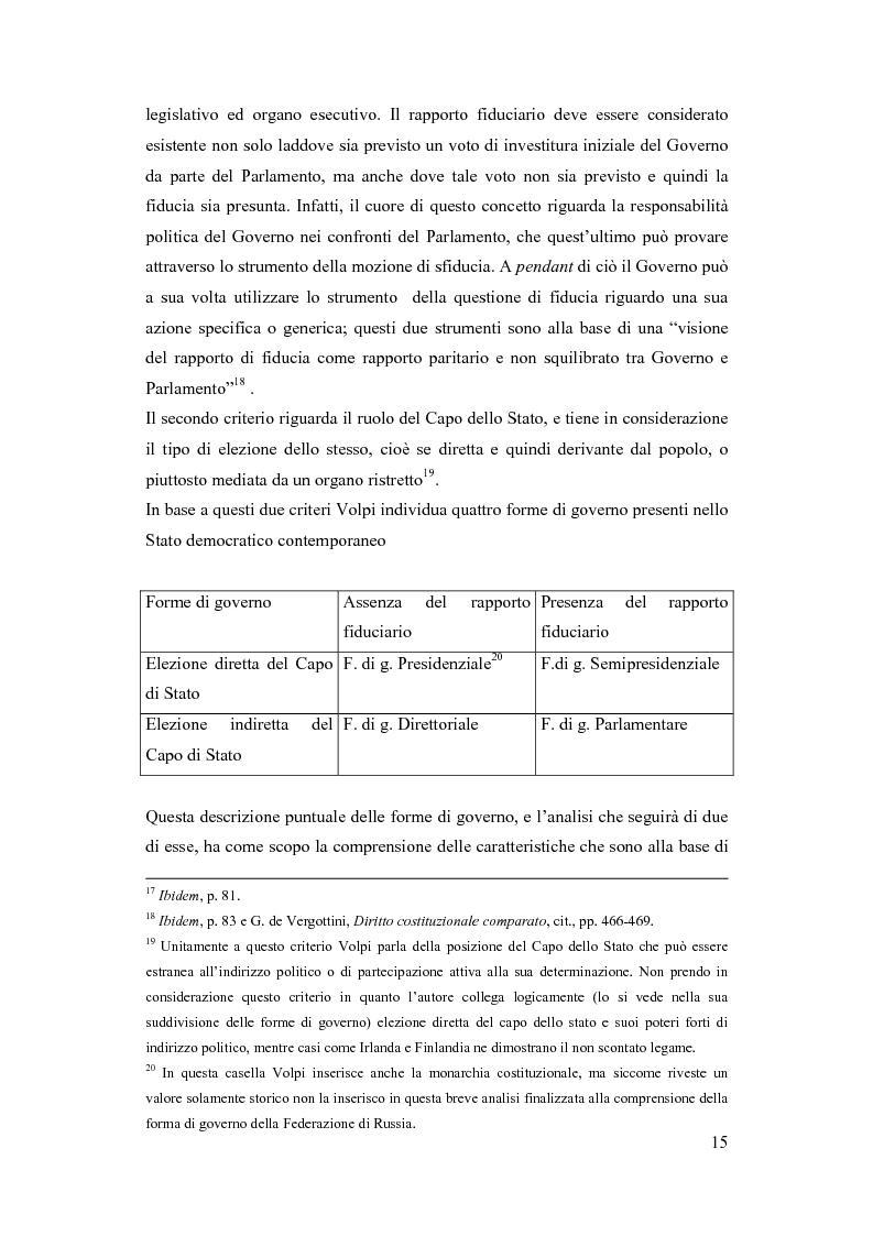 Anteprima della tesi: La Russia di Putin: le riforme nel quadro istituzionale e federalista delineato nella costituzione del 1993, Pagina 10