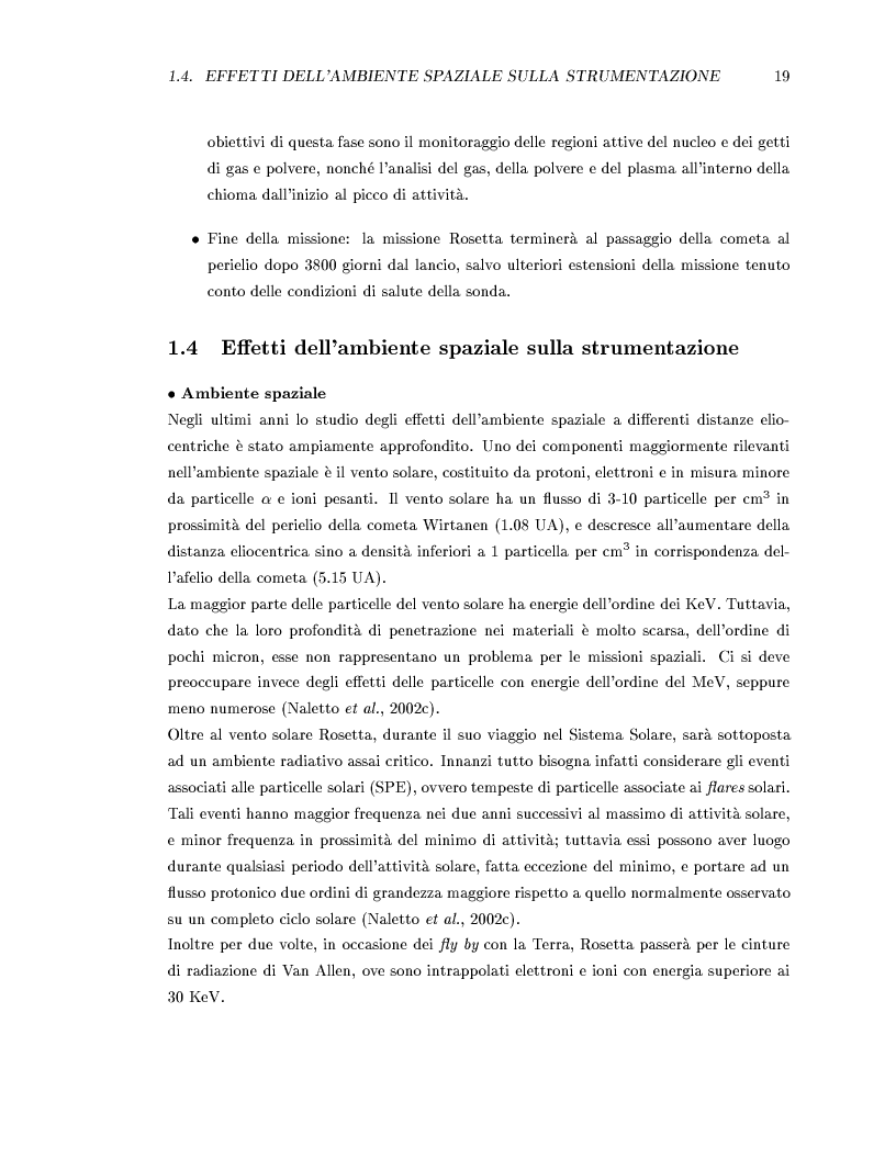 Anteprima della tesi: Missione Rosetta: caratterizzazione scientifica della Wide Angle Camera e studio fisico di corpi minori del Sistema Solare, Pagina 14