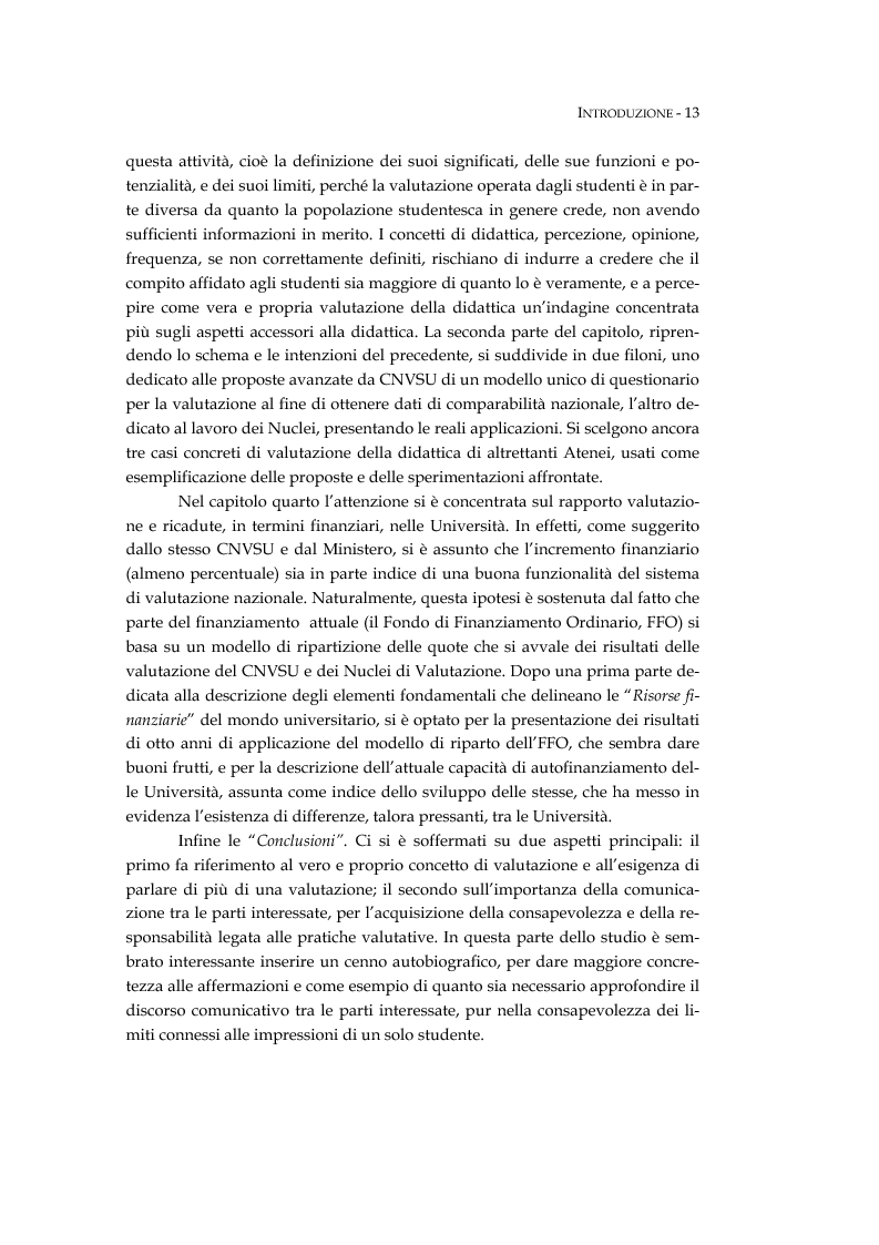 Anteprima della tesi: L'università valutata: concetti e metodi di valutazione tra adempimenti e risultati, Pagina 3