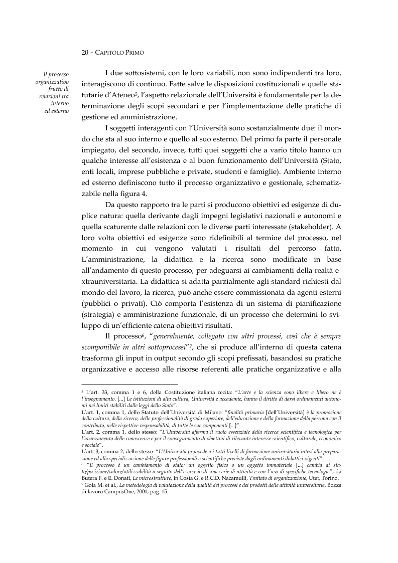 Anteprima della tesi: L'università valutata: concetti e metodi di valutazione tra adempimenti e risultati, Pagina 9