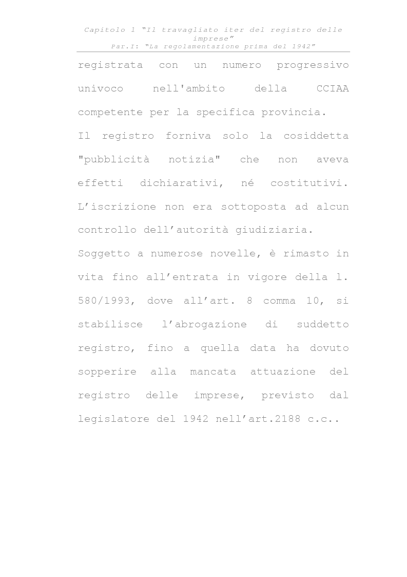 Anteprima della tesi: Il registro delle imprese, Pagina 4