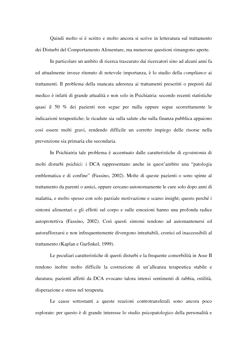Anteprima della tesi: Il fenomeno del dropout dai trattamenti nei disturbi del comportamento alimentare, Pagina 5