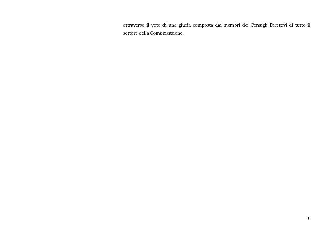 Anteprima della tesi: Pubblicità: festival, vincitori e premi, Pagina 7