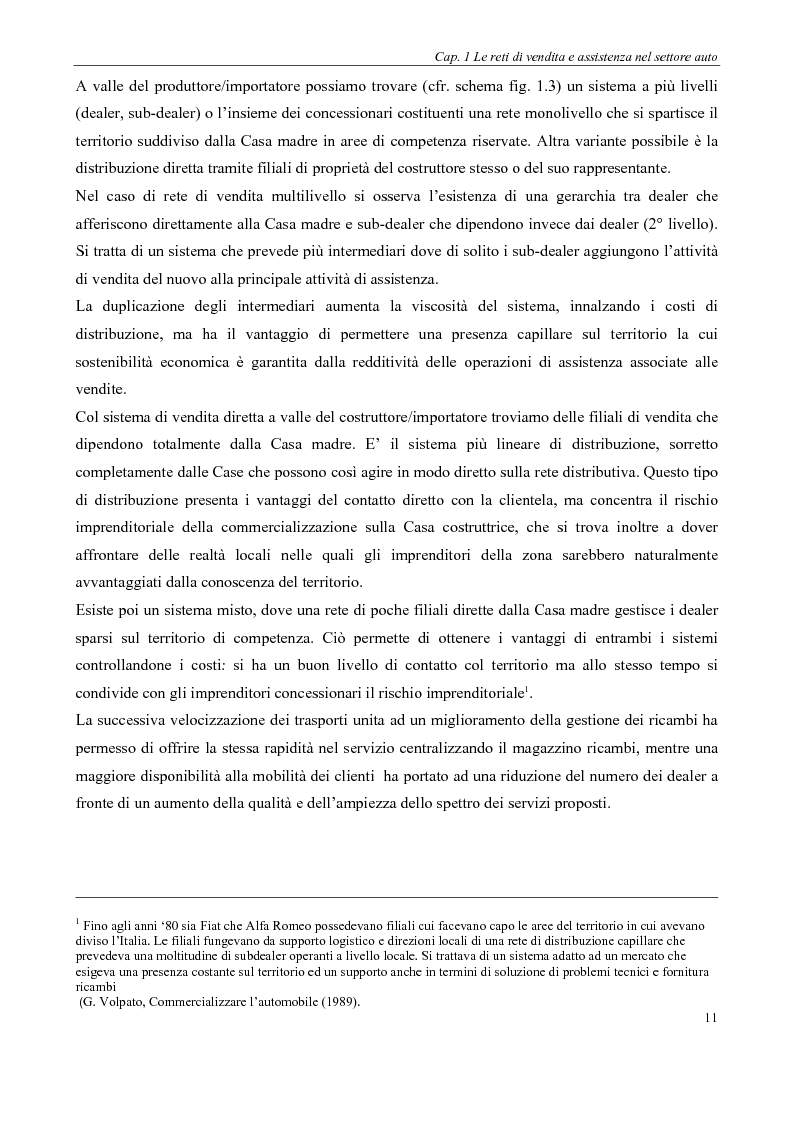 Anteprima della tesi: Evoluzione delle reti distributive nel settore auto in Europa: il reg. EU 1400/2002, Pagina 11