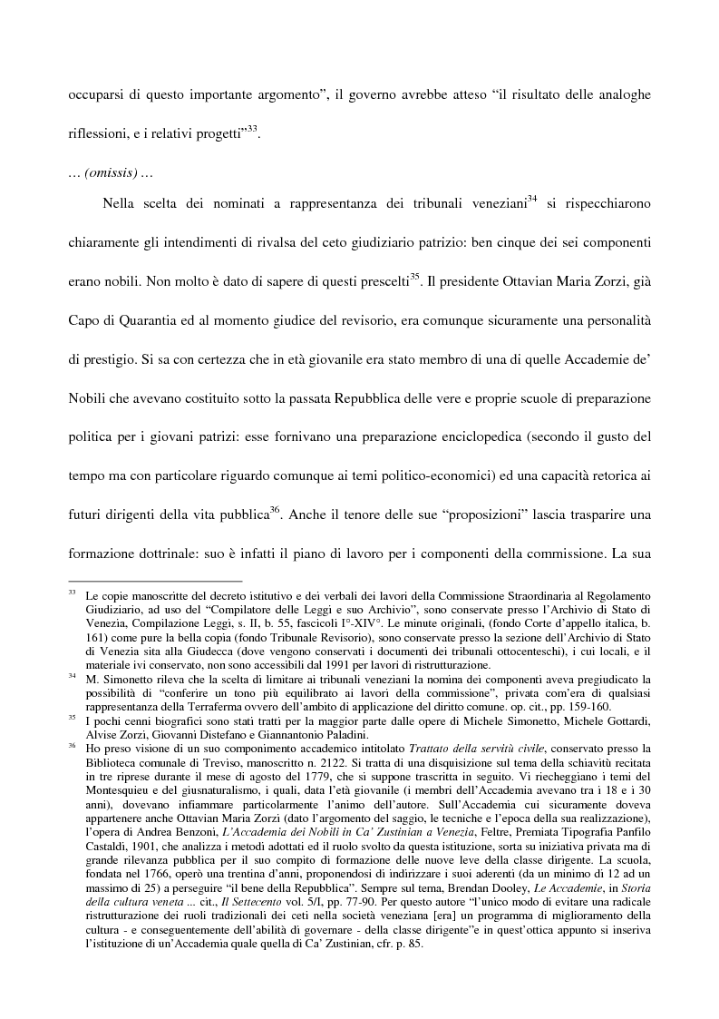 Anteprima della tesi: L'amministrazione della giustizia alla caduta della Repubblica di Venezia. Problematiche in una fase di transizione (1797-1806), Pagina 11