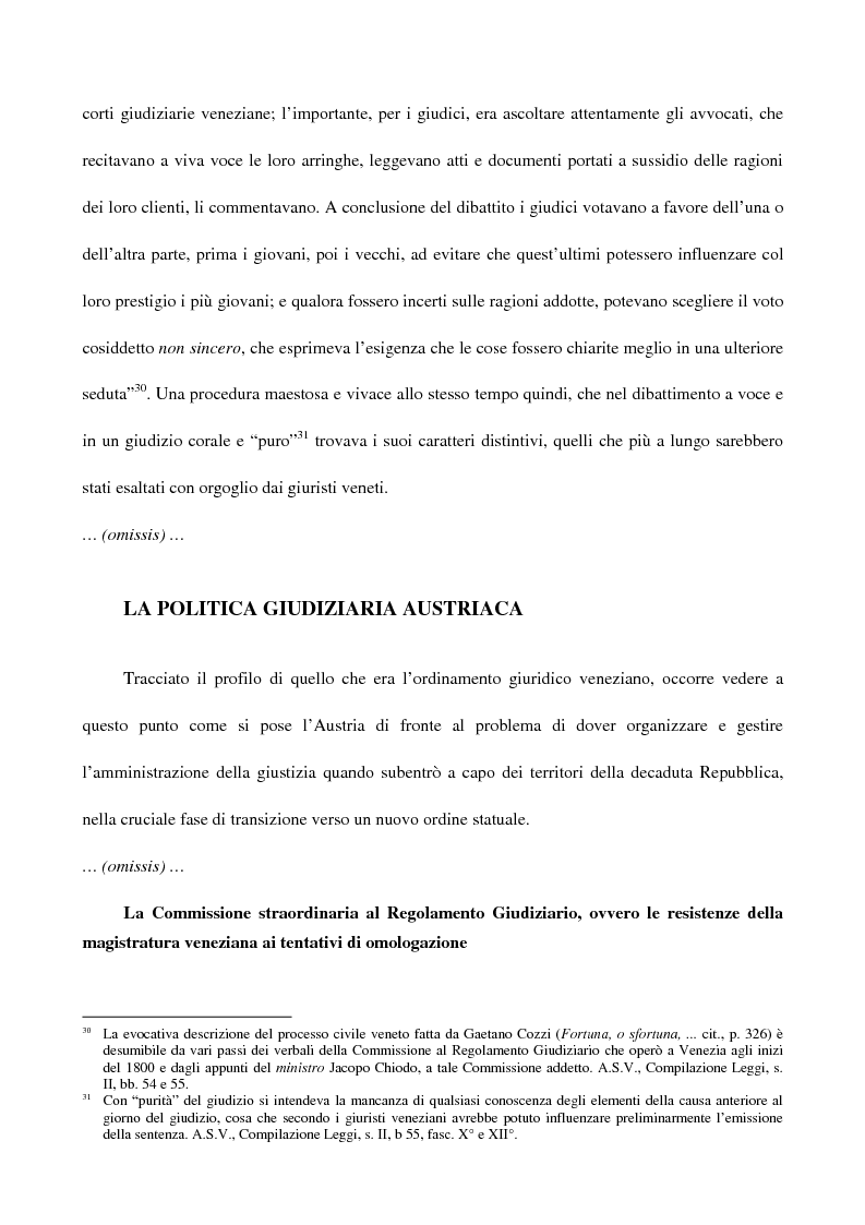 Anteprima della tesi: L'amministrazione della giustizia alla caduta della Repubblica di Venezia. Problematiche in una fase di transizione (1797-1806), Pagina 9