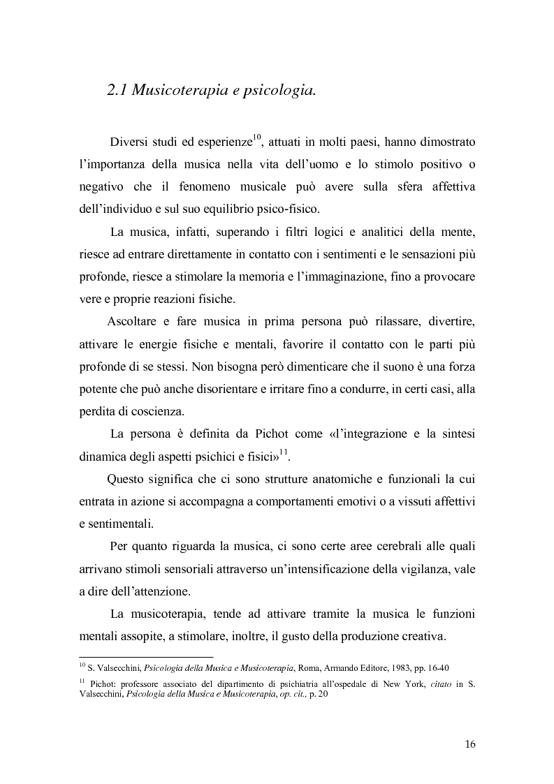 Anteprima della tesi: L'orecchio del silenzio. Musicoterapia applicata all'educazione dei bambini audiolesi, Pagina 10