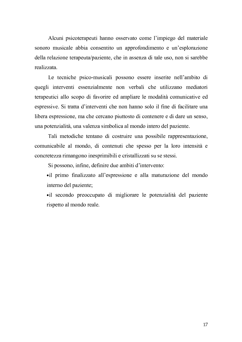 Anteprima della tesi: L'orecchio del silenzio. Musicoterapia applicata all'educazione dei bambini audiolesi, Pagina 11