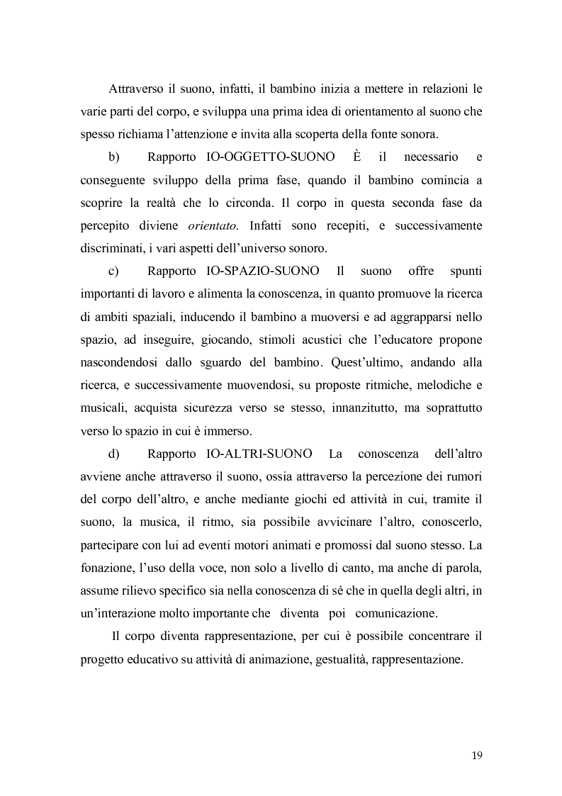 Anteprima della tesi: L'orecchio del silenzio. Musicoterapia applicata all'educazione dei bambini audiolesi, Pagina 13