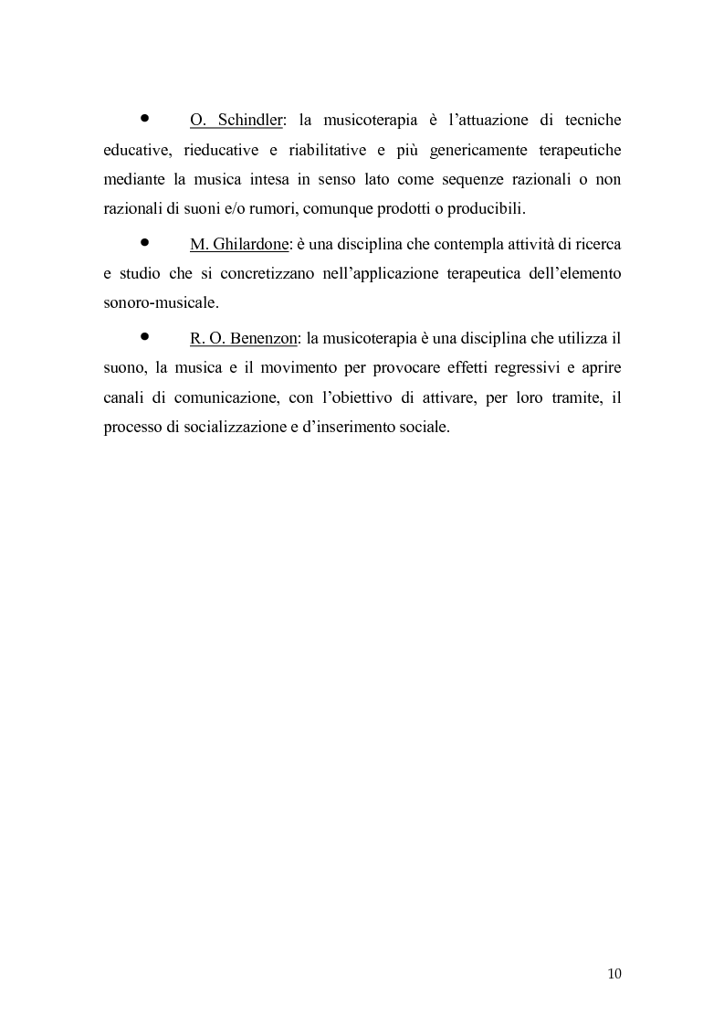 Anteprima della tesi: L'orecchio del silenzio. Musicoterapia applicata all'educazione dei bambini audiolesi, Pagina 4