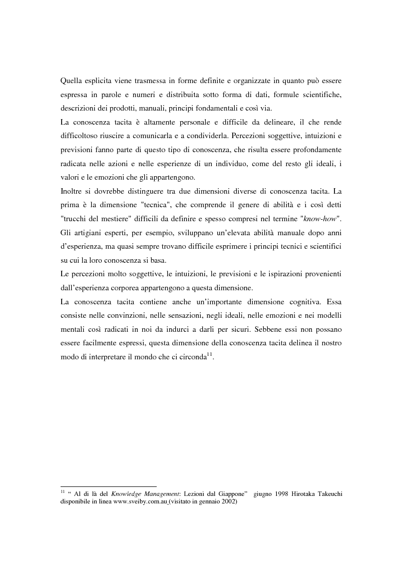 Anteprima della tesi: Metodologie di misurazione ''a punteggio'' per la valutazione del capitale intellettuale, Pagina 16