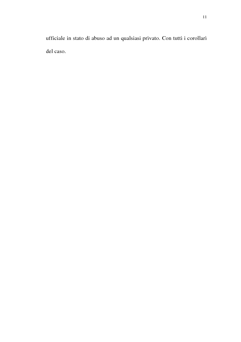 Anteprima della tesi: Reazione legittima agli atti arbitrari del Pubblico Ufficiale Art. 4 D.Lgt. 288/1944, Pagina 11