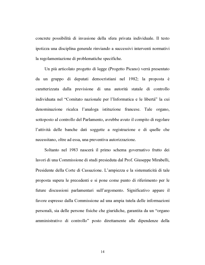 Anteprima della tesi: Il consenso dell'interessato al trattamento dei dati personali, Pagina 11