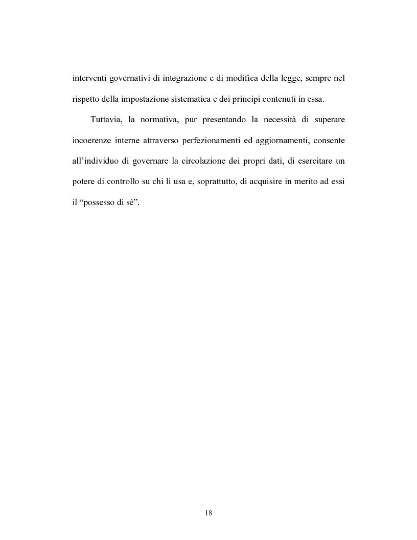 Anteprima della tesi: Il consenso dell'interessato al trattamento dei dati personali, Pagina 15