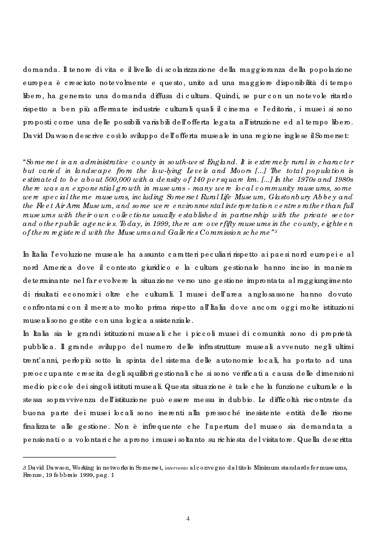 Anteprima della tesi: Politica e gestione dei musei: il caso del sistema dei musei senesi, Pagina 2