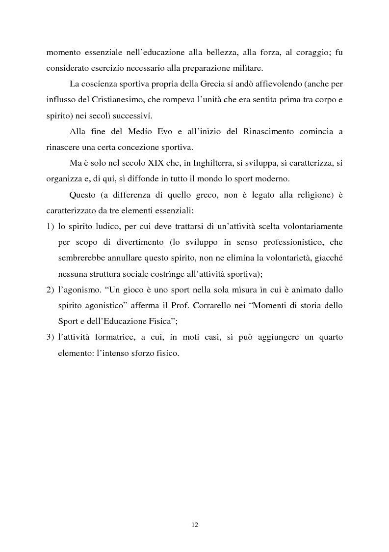 Anteprima della tesi: Apprendimento ludico e avviamento al gioco del calcio, Pagina 10
