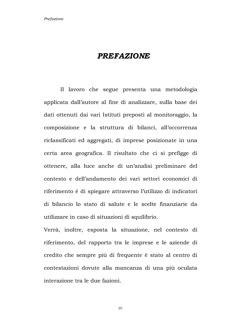 Anteprima della tesi: Dinamiche patrimoniali, finanziarie ed economiche nelle imprese della capitanata, Pagina 1