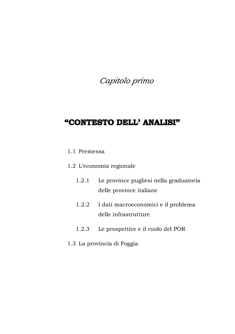 Anteprima della tesi: Dinamiche patrimoniali, finanziarie ed economiche nelle imprese della capitanata, Pagina 2